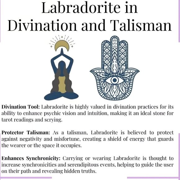 Purple Fire Labradorite Heart Pendant – Copper Wire Wrapped Necklace | Handmade - Picture 14 of 15